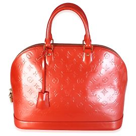 Louis Vuitton Orange Sunset Monogram Vernis Alma GM
