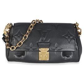 Louis Vuitton Black Giant Monogram Empreinte Favorite NM