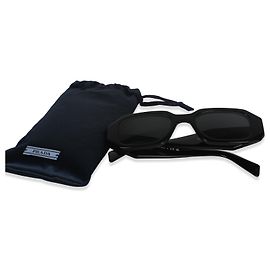 Prada Black Acetate Symbole Sunglasses SPR 17W