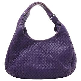 Borsa a tracolla Bottega Veneta Campana in pelle Intrecciato Viola