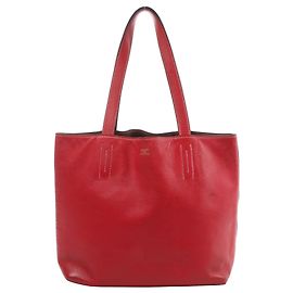 Hermès Double Sense 28 Veau Sikkim Shoulder Bag in Red Rosewood x Rouge Ash O: 2011