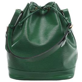Sac à épaule Louis Vuitton Noe en cuir Epi Vert M44004