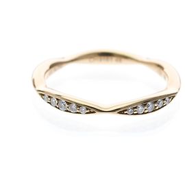 Bague Chanel Camélia avec demi-diamants en or rose