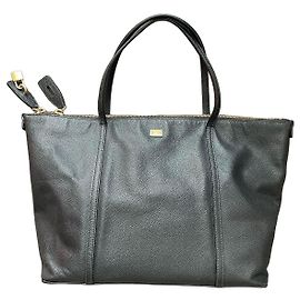Dolce & Gabbana Miss Escape Shopper aus schwarzem Leder