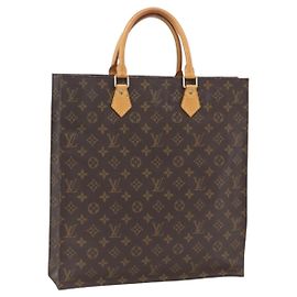 LOUIS VUITTON Monogram Sac Plat Hand Bag M51140 LV