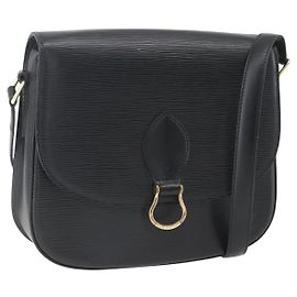 LOUIS VUITTON Epi Saint Cloud GM Shoulder Bag Black Noir M52192 LV