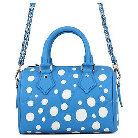 Louis Vuitton Blue Yayoi Kusama Monogram Empreinte Speedy Bandouliere 20