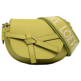 LOEWE Green Mini Soft Calfskin Gate Dual Crossbody