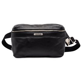 Autre Marque Sac ceinture City Saint Laurent en cuir noir
