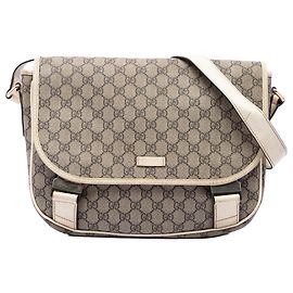 Bolsa Tiracolo Gucci Beige GG Supreme