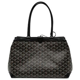 Goyard Black Goyardine Bellechasse PM
