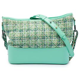 Chanel Gabrielle Crossbody in Tweed Verde Medium