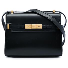 Autre Marque Saint Laurent Black Mini Smooth Calfskin Manhattan Crossbody