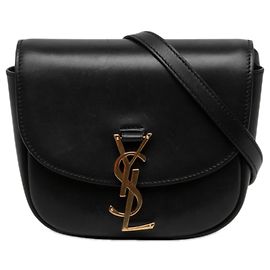 Autre Marque Saint Laurent Black Small Leather Monogram Kaia Crossbody