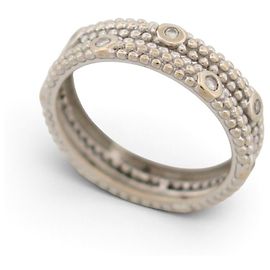 ANEL MAUBOUSSIN LE PREMIER JOUR 2 FILAS T49 DIAMANTE OURO BRANCO 18K 2GR