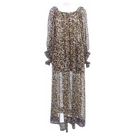 Autre Marque Vestido IENA Marrón Negro Beige