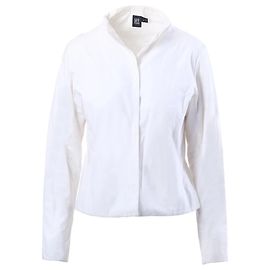 Giacca GFF Gianfranco Ferré in cotone bianco con chiusura nascosta