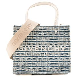 GIVENCHY - Sac à bandoulière G Tote  Givenchy en toile denim bleu marine