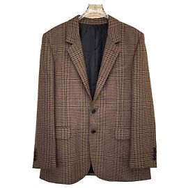 Jaqueta Céline de Tweed Xadrez Castanho Tamanho 40