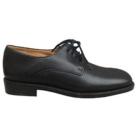 Robert Clergerie Zapatos Derby de Cuero Negro