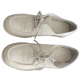 The Row Derby in pelle grana bianca da donna