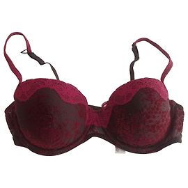 Sutiã de renda bordô Andres Sarda