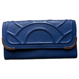 Bulgari Monete – Portafoglio grande in pelle Dazzling Blue – Ref. 37647