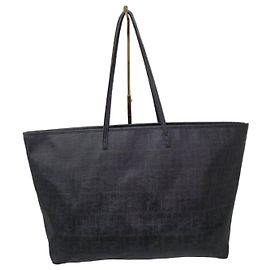 Bolso Fendi Zucca FF Roll Tote XL Negro