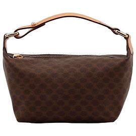 Céline Celine Monogram Canvas Hobo Bag Brown
