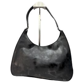 Bolso hobo Gucci de piel lisa vintage finales de los 1990 negro