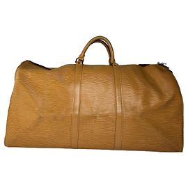 Bolso Duffle Vintage Louis Vuitton de piel Epi Finales de los 1990 Amarillo