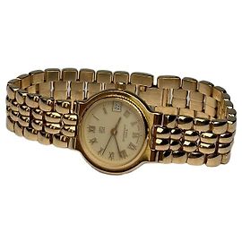 Orologio bracciale Vintage Givenchy Logo 4G Fine anni '80 Gold Cream