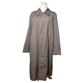 Gabardina de algodón para hombre Burberrys Vintage c. finales de los 80 Beige L