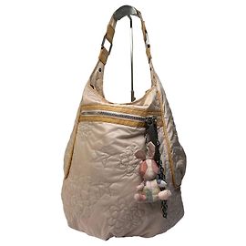 Stella Mc Cartney Vintage Stella McCartney gesteppte Nylon Hobo Bag Light Beige