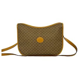 Sac à épaule en cuir Gucci Vintage Micro GG Logo