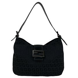 Fendi Vintage Schultertasche Zucchino-Muster