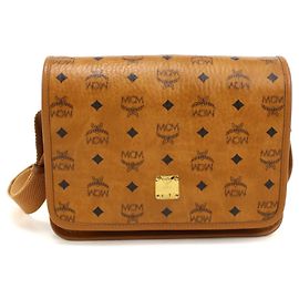 Sac à bandoulière MCM pour homme, marron