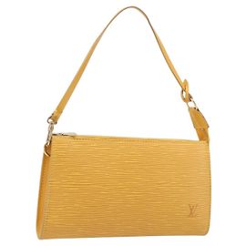 LOUIS VUITTON Epi Pochette Accessoires Pouch Yellow M52989 LV