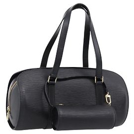 LOUIS VUITTON Epi Soufflot Handtasche Black M52222 LV