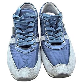 Autre Marque Antony Morato Sneakers Blu in Pelle e Camoscio