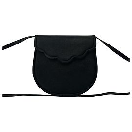 Bolsa de ombro em couro recortado vintage Yves Saint Laurent
