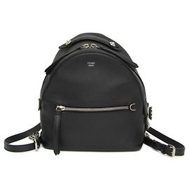 Zaino Fendi By The Way Flower in pelle nera e perline
