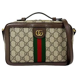 Gucci Ophidia GG Supreme Canvas Leather Schultertasche
