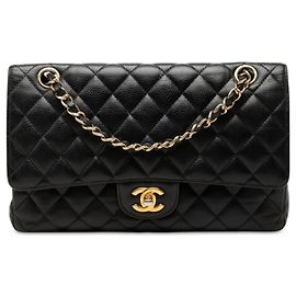 Borsa a tracolla con catena Chanel Matelassé Coco Mark Double Flap