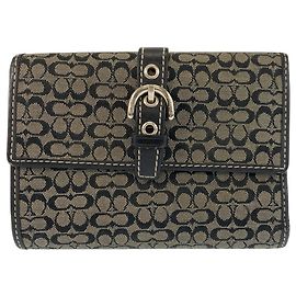 COACH Mini Signature Canvas Geldbörse