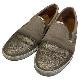 Jimmy Choo Glitter Slip-On Sneakers