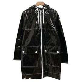 Michael Kors PVC-beschichteter Mantel mit Kapuze