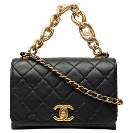 Bolso de hombro Chanel Coco Mark Matelassé con cadena