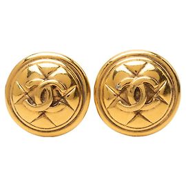 Pendientes Chanel Vintage Matelassé Coco Mark