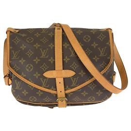Bolsa de Ombro Louis Vuitton Monogram Saumur 30